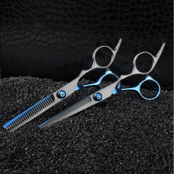 Hair Cutting Scissors Set Blue/Black